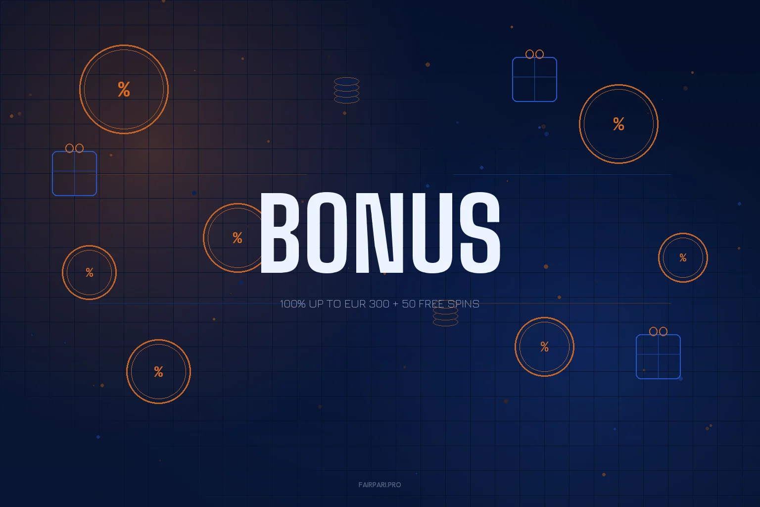 Fairpari bonus overview showing welcome offer structure and promotional rewards